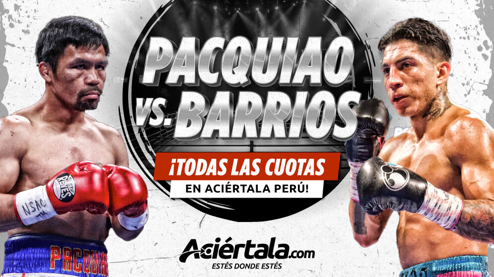 Manny Pacquiao vuelve al ring ante Mario Barrios. ¡Sigue la pelea de Manny Pacquiao y haz tus apuestas de boxeo online con Aciértala Perú, tu casa ideal!