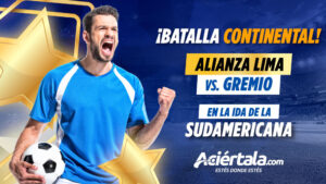 Apuestas en Aciértala Perú del partido Alianza Lima vs Gremio por la Copa Sudamericana. ¡Registrate ya!