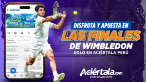 Apuestas de la final de Wimbledon 2025 en Aciértala Perú, con las mejores cuotas y mercados de Perú.