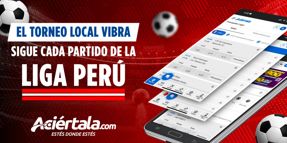 Partidos Liga 1 Perú con árbitros confirmados, análisis de apuestas de fútbol y pronósticos deportivos en Aciértala Perú.