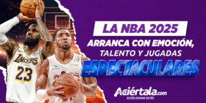 Inicio de temporada NBA 2025 con pronósticos de baloncesto y apuestas deportivas en Aciértala Perú.