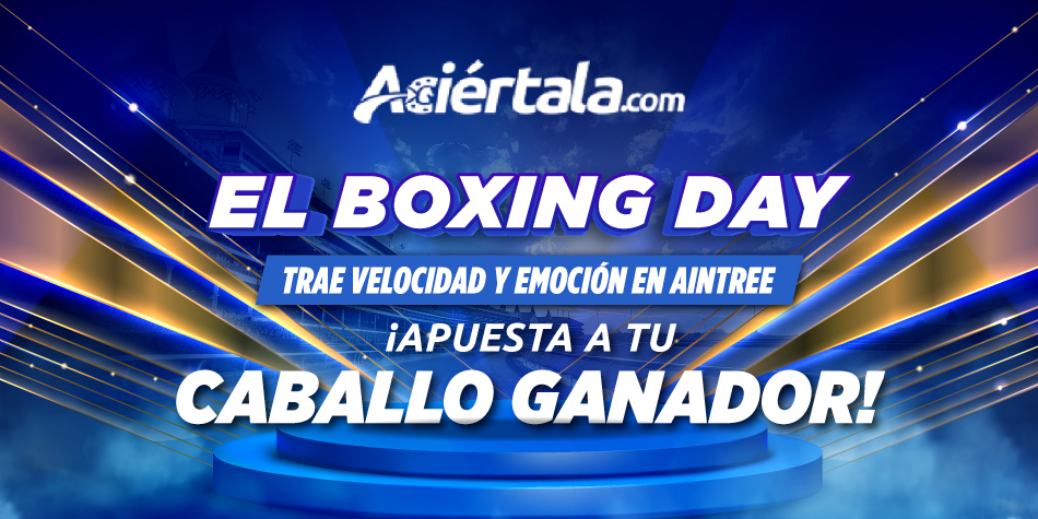 Boxing Day en Aintree, una carrera hípica anual destacada en el calendario internacional, ideal para ilustrar las Carreras Hípicas Aciértala y las oportunidades de apuestas deportivas Perú disponibles en Aciértala.