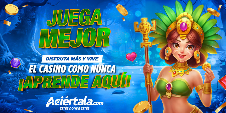 Juegos de casino Perú disponibles en el casino online Aciértala, con tragamonedas modernas, ruleta y blackjack para apuestas en línea seguras.