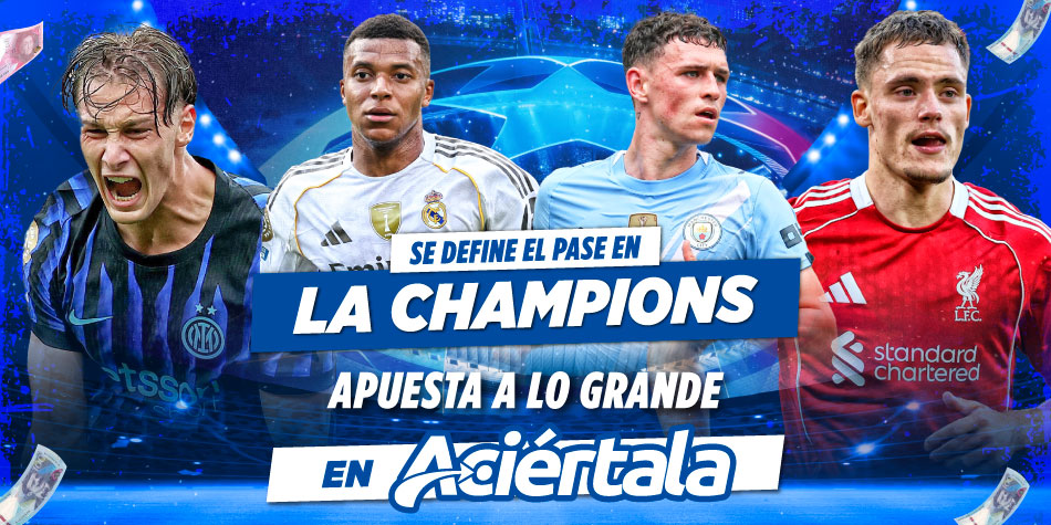 Partido de la UEFA Champions League en la jornada 6, con jugadores disputando el balón en un estadio europeo lleno de aficionados.